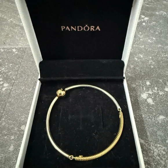 Pandora Two-Tone Gold and Silver Bracelet - Picture 1 of 3